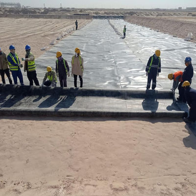 100% Virgin HDPE LLDPE 1mm 2mm HDPE Geomembrane Liner for Fish Pond Culture Landfill
