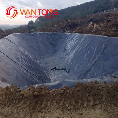 GB/ASTM GRI-GM13 Standard Black HDPE Geomembrane Pond Liner for Fish Shrimp Pond