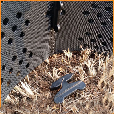 Stabilize Gravel with Geocell 330mm-1000mm Welding Distance and Textured Surface