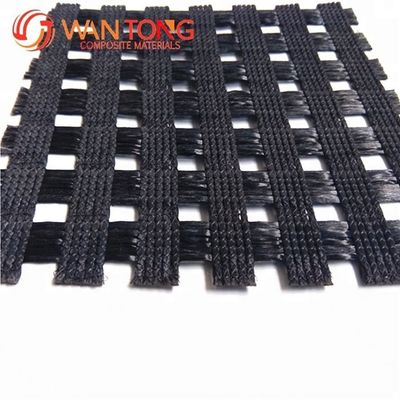 High Tensile Polyester Geogrid 120kn PVC Coated 5m Width for Road Building Construction
