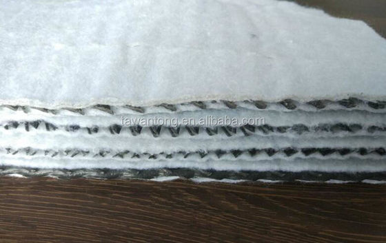 30m-100m Roll Length High Tensile HDPE 3D Composite Drainage Net for Road Protection