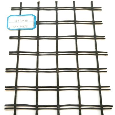 CE/ISO9001 Approved 25-200kn/m Road Construction Uniaxial Biaxial PVC Coated Polyester Geogrid Mesh