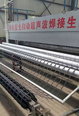 Embankment Construction Steel-Plastic Welding Geogrid with 50Kn/m Tensile Strength