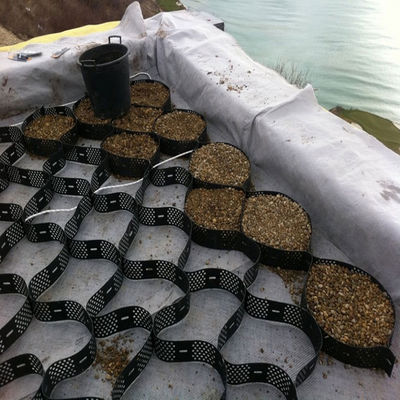 Improve Retaining Wall Stability with Height 100mm Gravel Stabilizer Geocell Solution