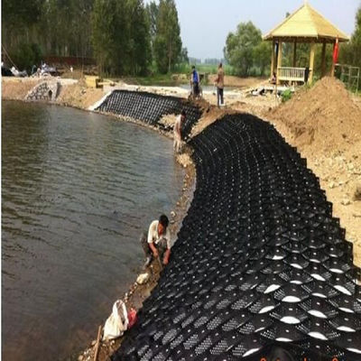 Improve Retaining Wall Stability with Height 100mm Gravel Stabilizer Geocell Solution