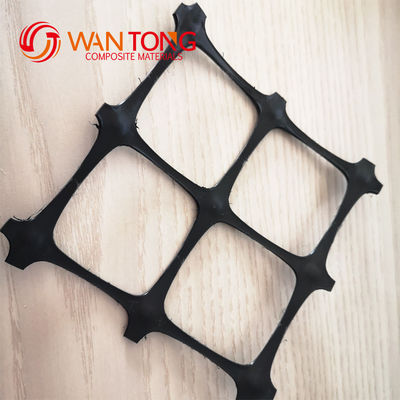 PP Plastic Net Biaxial Geogrid for Mining Reinforcement Width 1-6m MESH SIZE 12.7*12.7mm