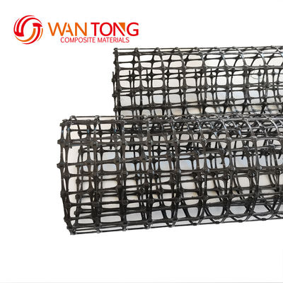 PP Plastic Net Biaxial Geogrid for Mining Reinforcement Width 1-6m MESH SIZE 12.7*12.7mm