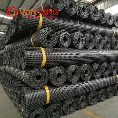 PP Plastic Net Biaxial Geogrid for Mining Reinforcement Width 1-6m MESH SIZE 12.7*12.7mm