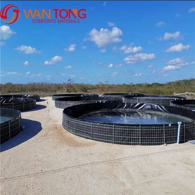 Life Span 3-15 Years BLACK Steel Frame PVC HDPE Tank for Indoor Fish Farm Square Shape