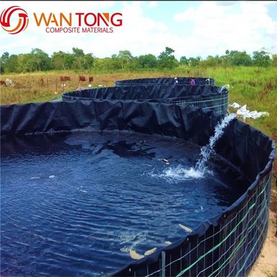 Life Span 3-15 Years BLACK Steel Frame PVC HDPE Tank for Indoor Fish Farm Square Shape