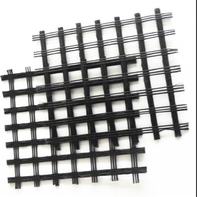 Biaxial Polyester Geogrid 80-80 PET for Roadbed Solidification 0.2mm-4mm Thickness