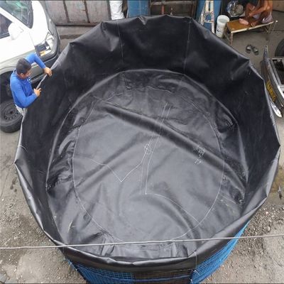 Geomembrane Circular Tanks for Aquaculture in Contemporary Design Style