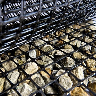 Black Polypropylene PP Biaxial Plastic Geogrid Mesh Roll for Soil Stabilization Mining