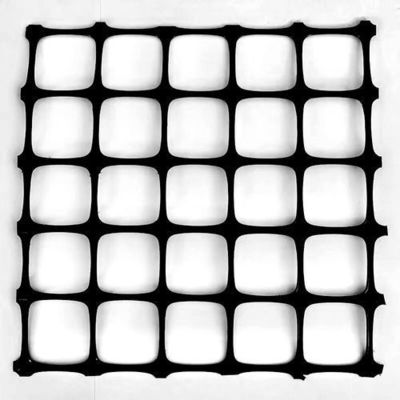 Black Polypropylene PP Biaxial Plastic Geogrid Mesh Roll for Soil Stabilization Mining