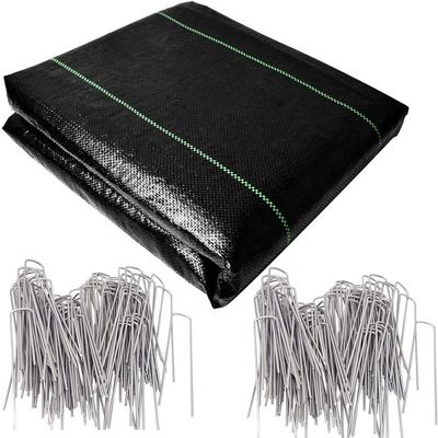 Construction Black White Yellow Color PP Woven Geotextile Length 50-100m/roll at Request