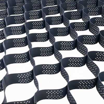 330mm-1000mm Welding Distance Smooth Textured Perforated HDPE Geocell for Retaining Wall