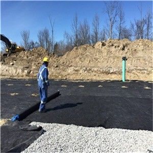 Polypropylene Nonwoven Geotextile for Road Construction in Gray Color
