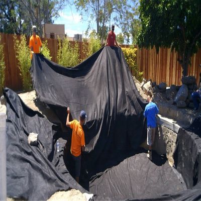 Polypropylene Nonwoven Geotextile for Road Construction in Gray Color