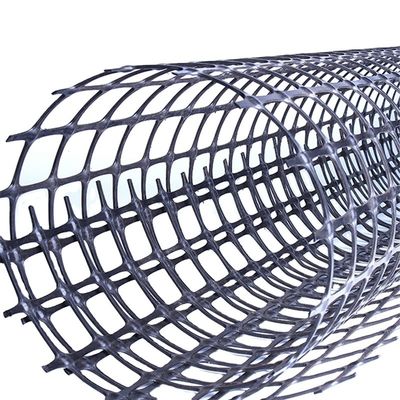 Strength PP Plastic Geogrid for Road Driveway Retaining Wall 25.4*25.4mm Mesh Size