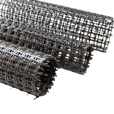 Strength PP Plastic Geogrid for Road Driveway Retaining Wall 25.4*25.4mm Mesh Size