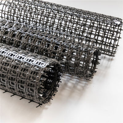 Strength PP Plastic Geogrid for Road Driveway Retaining Wall 25.4*25.4mm Mesh Size