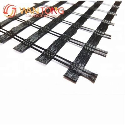 Onsite Inspection Bitumen Coated Fiberglass Biaxial Geogrid for Road Pavement Yellow