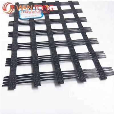 Onsite Inspection Bitumen Coated Fiberglass Biaxial Geogrid for Road Pavement Yellow