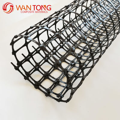 Black High Strength UV Resistance Biaxial Polypropylene Geogrids for Roads or Lands