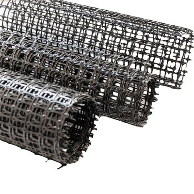 Black High Strength UV Resistance Biaxial Polypropylene Geogrids for Roads or Lands
