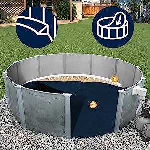 Short Fiber Non Woven Geotextile Ground Cloth for Above Ground Pool Contemporary Style