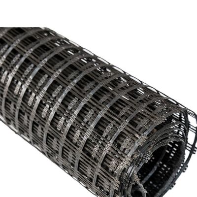 White Polyester Uniaxial Geogrid with PVC Coating 30kn/M-1000kn/M in Chinese Design