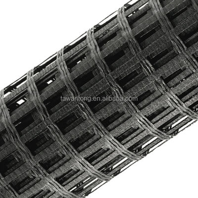 White Polyester Uniaxial Geogrid with PVC Coating 30kn/M-1000kn/M in Chinese Design