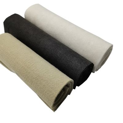 White Non Woven Geotextile 100% Polyester PET Staple Fiber Needle Punched 100g 200g 300g