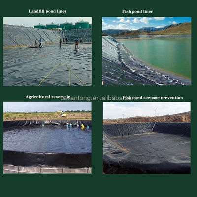 100% Virgin HDPE LLDPE Geomembrane Sheet 0.3mm 0.5mm 0.75mm Width 2m-8m Waterproofing
