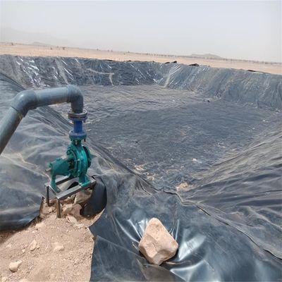1.5mm HDPE Geomembrane for Artificial Lake Landscape River Levee Channel Onsite Training