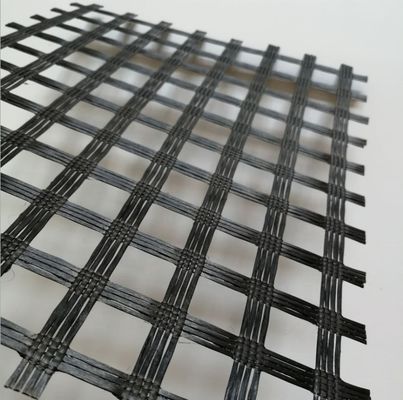 50-50kn Polyester Geogrid/ PET Geogrid for Reinforcing Riverbanks Roadbed Application
