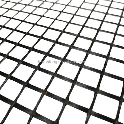 50-50kn Polyester Geogrid/ PET Geogrid for Reinforcing Riverbanks Roadbed Application