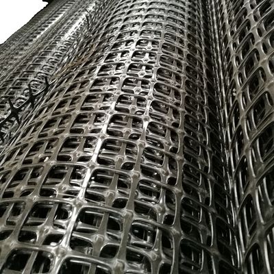 Black Bidirectional Geogrid Plastic Net for Chicken and Duck Enclosure in Warehouse