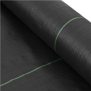 Customized Length 130GSM 170GSM Black PP Woven Fabric Geotextile with CE Certificate