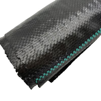 Customized Length 130GSM 170GSM Black PP Woven Fabric Geotextile with CE Certificate