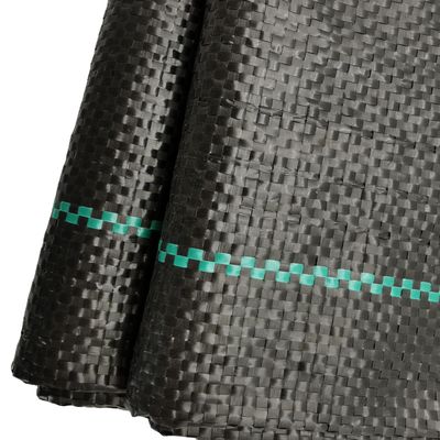 Customized Length 130GSM 170GSM Black PP Woven Fabric Geotextile with CE Certificate