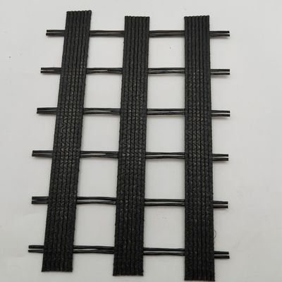 Road Soil Stabilizer Uniaxial Geogrid 5m Width 50KN/M Tensile Strength Durable Material