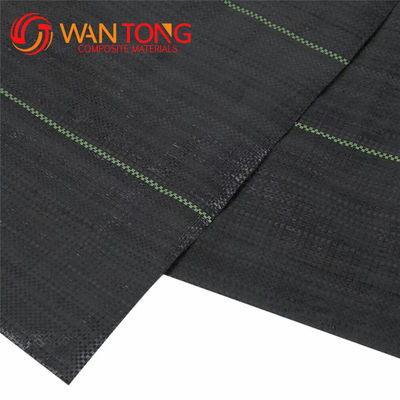 High Tensile Strength 5oz Black PP Woven Fabric Geotextile for Road Construction