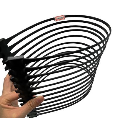 CE/ISO9001 Certified HDPE Uniaxial Geogrid for Retaining Wall Reinforcement Black