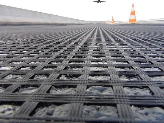 Fiberglass Geogrid for Chinese Design Style Asphalt Reinforcement Onsite Installation