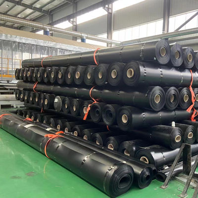 2m-8m Width HDPE Geomembrane Dam Liners 0.75mm Thickness Free Sample for Fish Pond Water