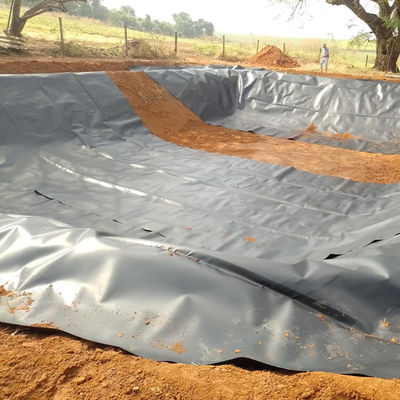 1mm HDPE Geomembrane Fish Farm Pond Liner Waterproof Roll Raw Material 100% Virgin HDPE