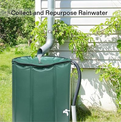100 Gallon Portable Water Storage Tank Foldable Rain Barrel for Garden Collapsible PVC