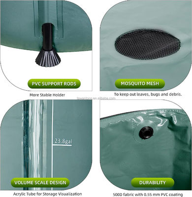 250L Collapsible Rain Barrel The Perfect Addition to Your Garden Water Storage System