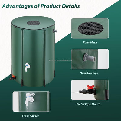 250L Collapsible Rain Barrel The Perfect Addition to Your Garden Water Storage System